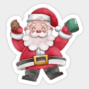 Australian Christmas Cool Santa Sticker